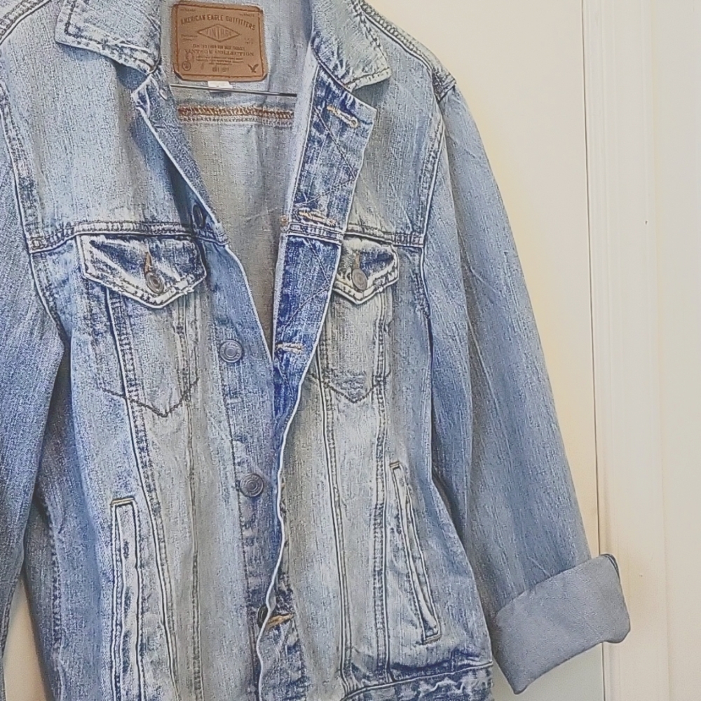 AE Denim Trucker Jacket - Picture 2 of 5